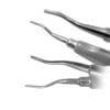 Suryadent Root Elevator 77R | 3 mm Plain & Serrated Tip