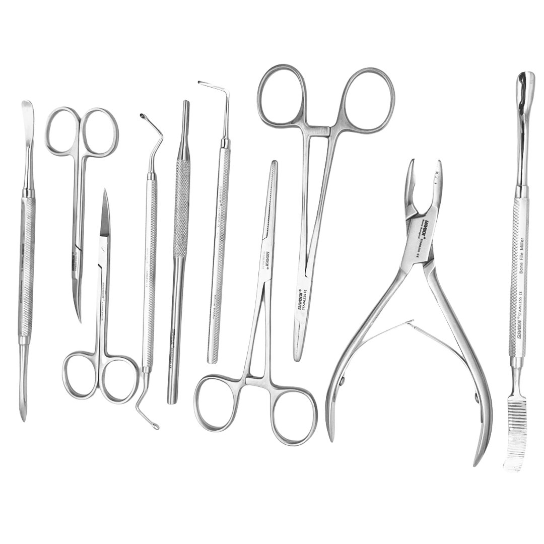 Suryadent Oral Surgical Instruments 10 Pcs kit