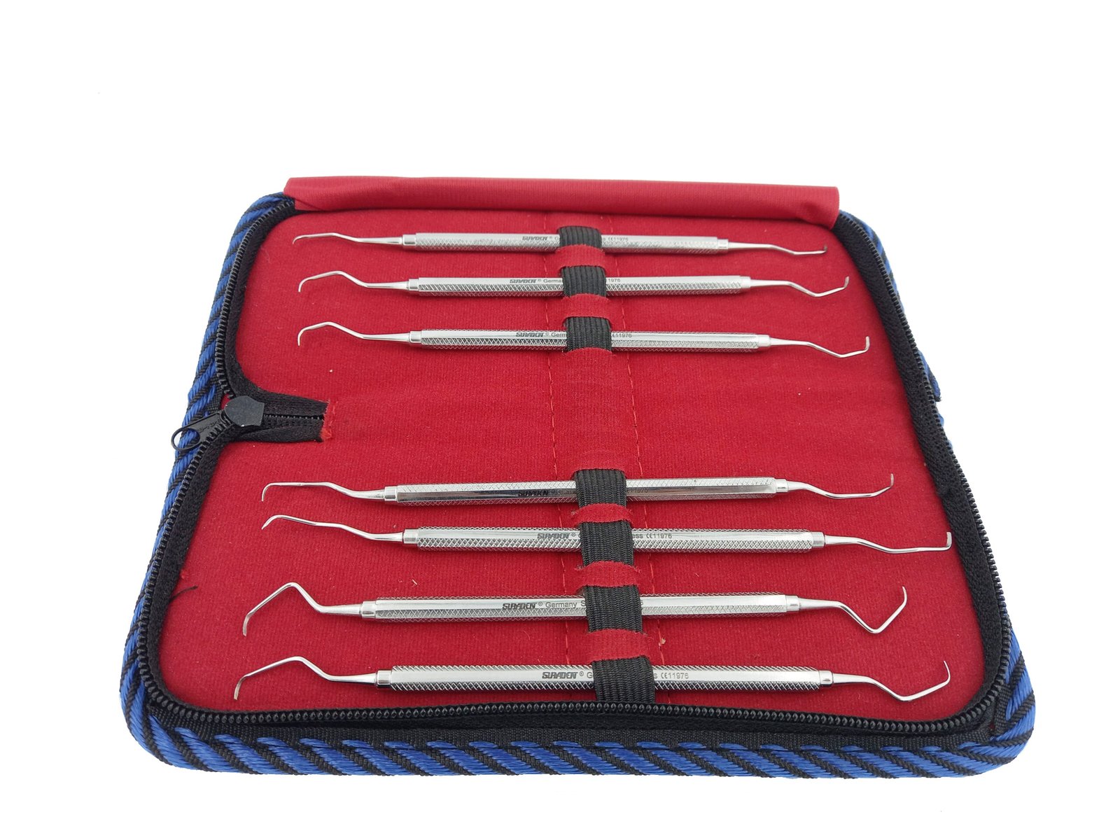 Suryadent® Dental Gracey Curette Set of 7 Pcs – Solid Handle Periodontal Instruments - Image 2