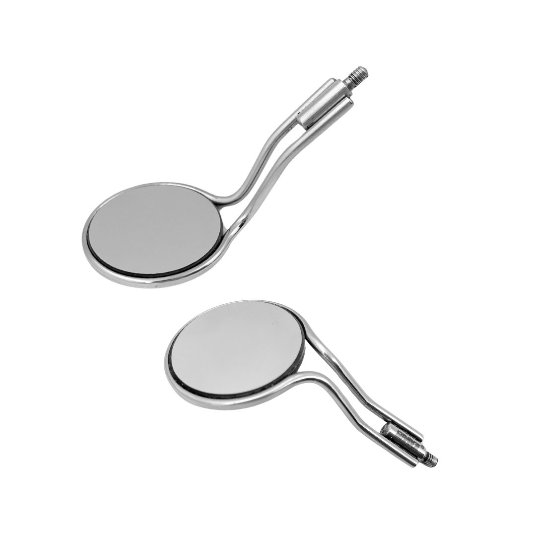 Suryadent® Dental Mouth Mirror Front Surface Double Sided – Stainless Steel Intraoral Examination Mirror | Autoclavable | Standard Thread | Pack of 1