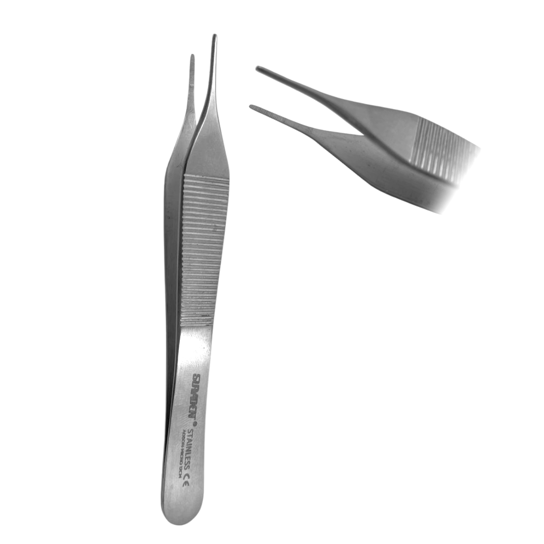 Suryadent® Adson Tissue Forceps 12 cm (Toothed & Non-Toothed) - Image 2