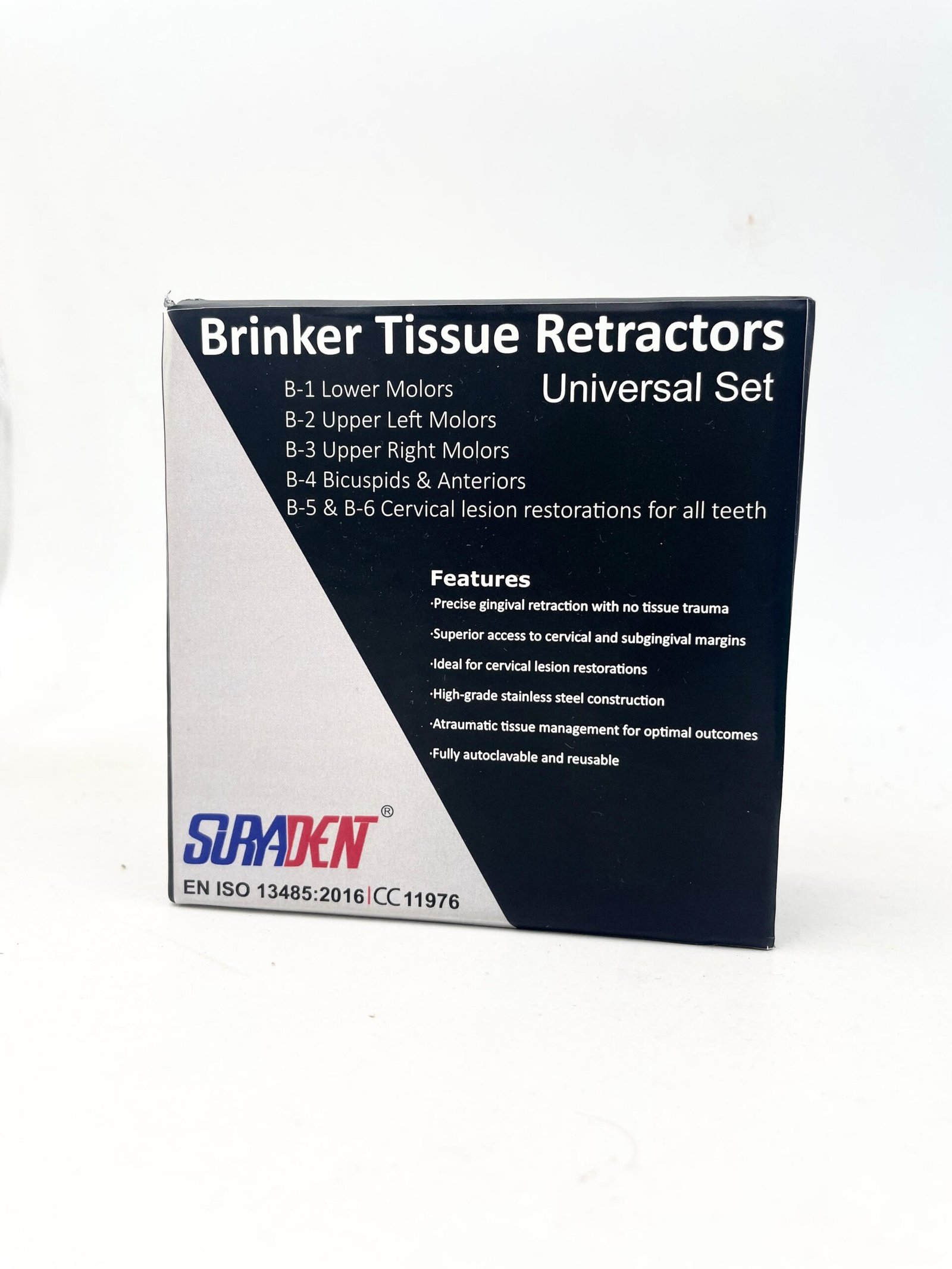 Suryadent® Brinker Tissue Retractor Clamp Set (B1–B6) | Dental Gingival Retraction Clamps - Image 2