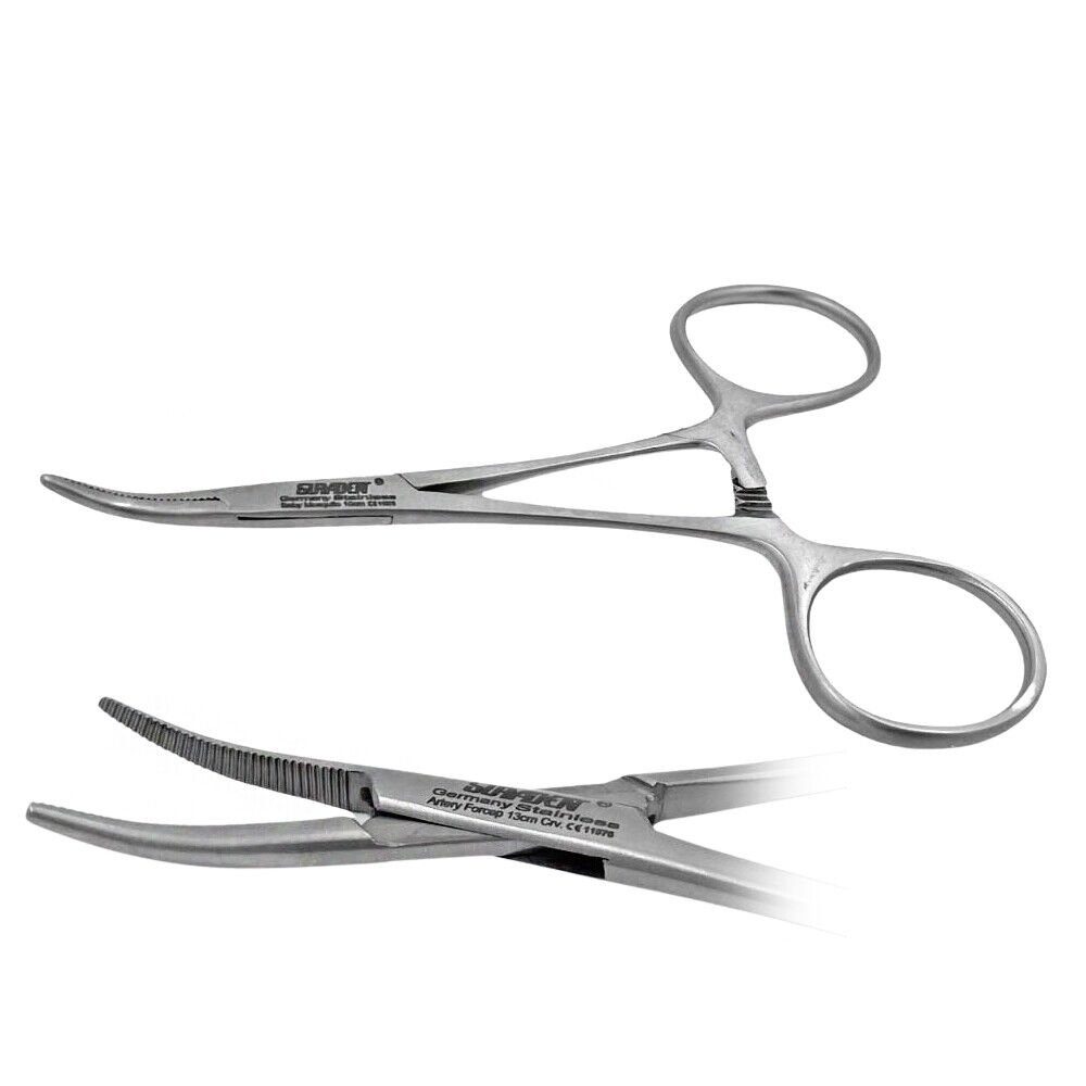 Suryadent® Artery Forceps Curved (9 cm & 13 cm) | Hemostatic Surgical Instrument
