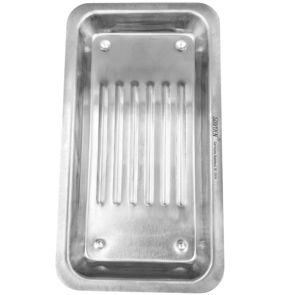 Suryadent® Scaler Tray for Instrument Setup | Stainless Steel Dental Tray