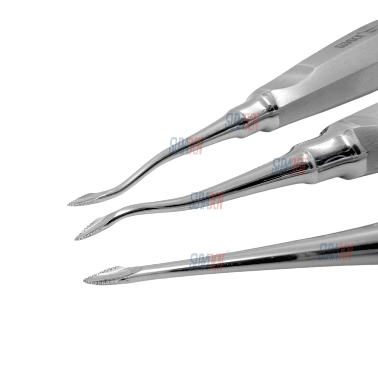 Suryadent Bone Preservation Elevator | Straight, Offset & Posterior | Offset Spade LRS